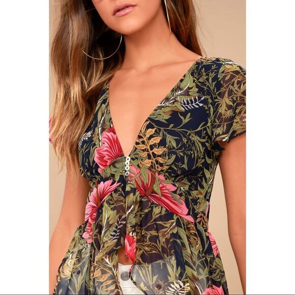 ✨HP✨Arizona Jean Co. Floral Print Maxi Top✨ - Picture 3 of 13